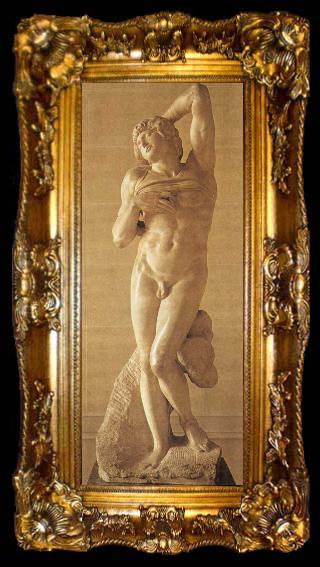 framed  Michelangelo Buonarroti Dying slave, ta009-2